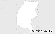 Silver Style Simple Map of Yalgo