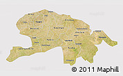 Satellite 3D Map of Oubritenga, cropped outside