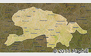 Satellite 3D Map of Oubritenga, darken