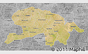 Satellite 3D Map of Oubritenga, desaturated