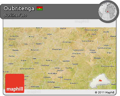 Satellite 3D Map of Oubritenga