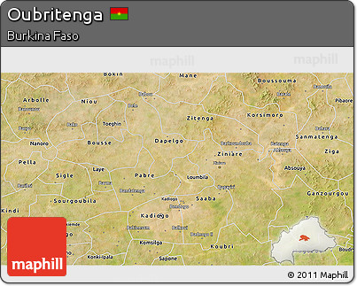 Satellite 3D Map of Oubritenga