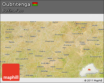 Satellite 3D Map of Oubritenga