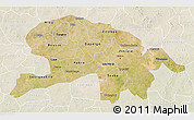 Satellite 3D Map of Oubritenga, lighten