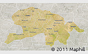 Satellite 3D Map of Oubritenga, lighten, semi-desaturated