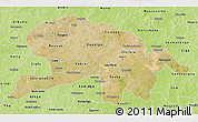 Satellite 3D Map of Oubritenga, physical outside