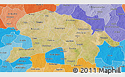 Satellite 3D Map of Oubritenga, political shades outside
