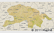 Satellite 3D Map of Oubritenga, shaded relief outside