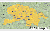 Savanna Style 3D Map of Oubritenga