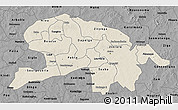 Shaded Relief 3D Map of Oubritenga, darken, desaturated