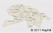 Shaded Relief 3D Map of Oubritenga, single color outside