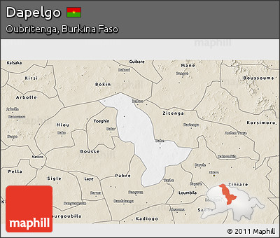 Classic Style 3D Map of Dapelgo