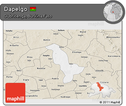 Classic Style 3D Map of Dapelgo