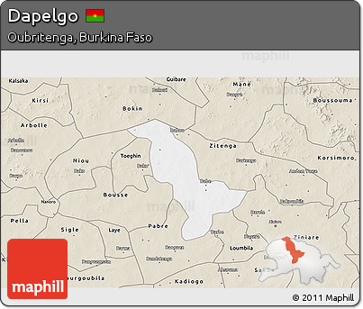 Classic Style 3D Map of Dapelgo