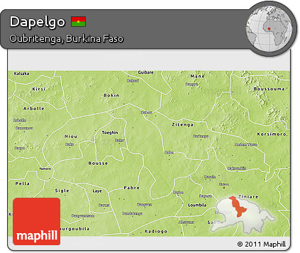 Physical 3D Map of Dapelgo