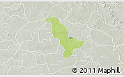 Physical 3D Map of Dapelgo, lighten, semi-desaturated