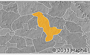 Political 3D Map of Dapelgo, desaturated