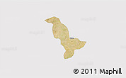 Satellite 3D Map of Dapelgo, cropped outside