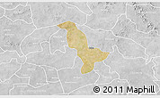 Satellite 3D Map of Dapelgo, lighten, desaturated