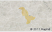Satellite 3D Map of Dapelgo, lighten, semi-desaturated
