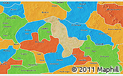 Satellite 3D Map of Dapelgo, political outside