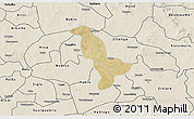 Satellite 3D Map of Dapelgo, shaded relief outside