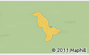 Savanna Style 3D Map of Dapelgo, single color outside