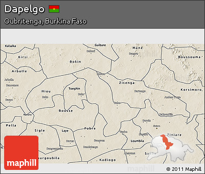 Shaded Relief 3D Map of Dapelgo