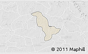 Shaded Relief 3D Map of Dapelgo, lighten, desaturated