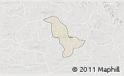 Shaded Relief 3D Map of Dapelgo, lighten, semi-desaturated