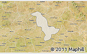 Shaded Relief 3D Map of Dapelgo, satellite outside