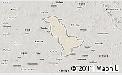 Shaded Relief 3D Map of Dapelgo, semi-desaturated