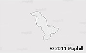 Silver Style 3D Map of Dapelgo, single color outside