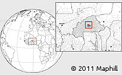 Blank Location Map of Dapelgo, highlighted country, highlighted parent region, within the entire country