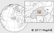Blank Location Map of Dapelgo, highlighted country, highlighted parent region