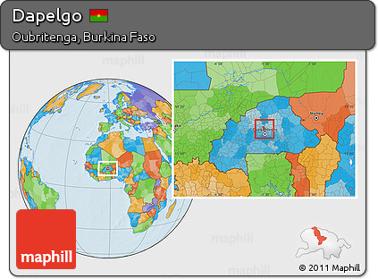 Political Location Map of Dapelgo