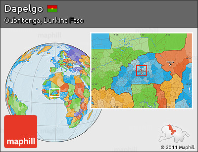 Political Location Map of Dapelgo