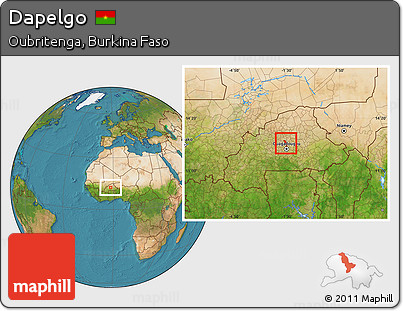 Satellite Location Map of Dapelgo