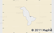Classic Style Map of Dapelgo, single color outside
