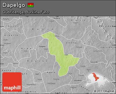 Physical Map of Dapelgo, desaturated