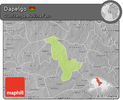 Physical Map of Dapelgo, desaturated