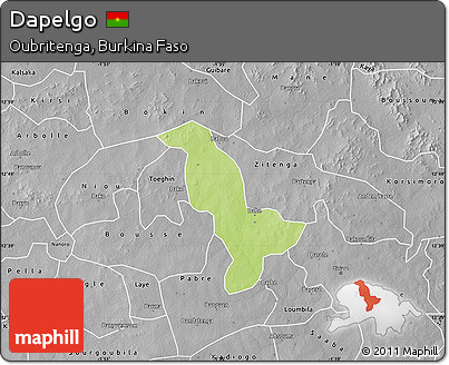 Physical Map of Dapelgo, desaturated