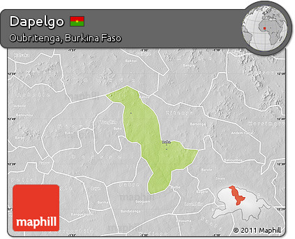 Physical Map of Dapelgo, lighten, desaturated