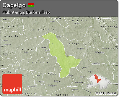 Physical Map of Dapelgo, semi-desaturated