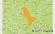 Political Map of Dapelgo, physical outside