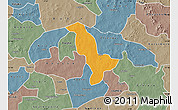 Political Map of Dapelgo, semi-desaturated