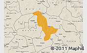 Political Map of Dapelgo, shaded relief outside