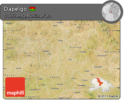 Satellite Map of Dapelgo