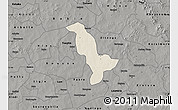 Shaded Relief Map of Dapelgo, darken, semi-desaturated