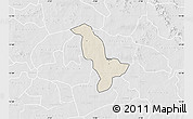 Shaded Relief Map of Dapelgo, lighten, desaturated